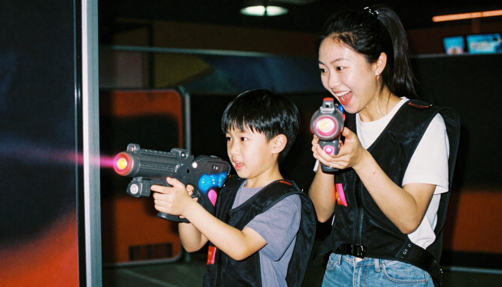 laser tag guns and vests