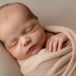 newborn swaddle with arms out