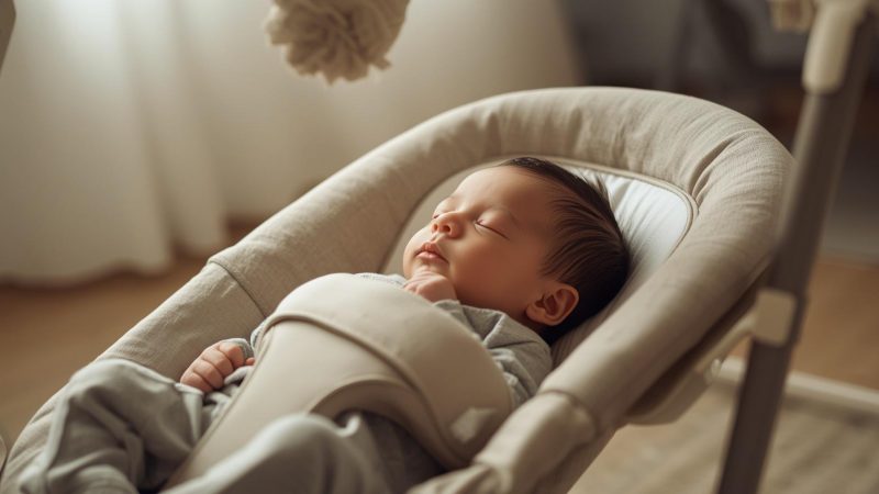 Newborn Electric Swing Guide for Calm Babies and Moms